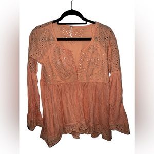 Free People orange shirt